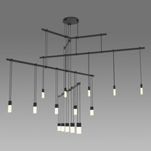 Load image into Gallery viewer, Suspenders® 4-Tier Tri-Bar LED Pendant Light in Detail.