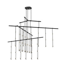 Load image into Gallery viewer, Suspenders® 4-Tier Tri-Bar LED Pendant Light (Crystal Ladder Light).
