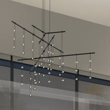 Load image into Gallery viewer, Suspenders® 4-Tier Tri-Bar LED Pendant Light in Detail.