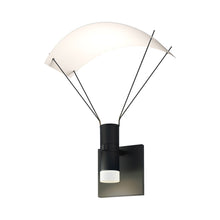 Load image into Gallery viewer, Suspenders® Standard Single LED Wall Light (Cylinder with Glass Drum & Parachute).