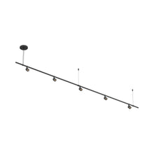 Load image into Gallery viewer, Suspenders® Tier Linear LED Pendant Light (Bar-Mounted Aimable Cylinders with Bezels
