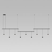 Load image into Gallery viewer, Suspenders®Offset Linear LED Pendant Light in Detail.