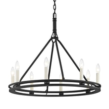 Load image into Gallery viewer, Sutton Chandelier in Textured Black (Small/1-Tier).