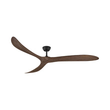 Load image into Gallery viewer, Swell Ceiling Fan in Matte Black/Walnut (80-Inch).