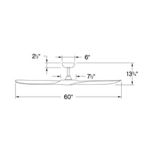 Load image into Gallery viewer, Swell Ceiling Fan - line drawing.