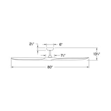 Load image into Gallery viewer, Swell Ceiling Fan - line drawing.