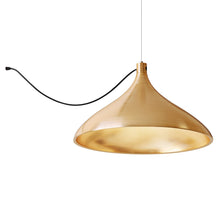 Load image into Gallery viewer, Swell LED String Pendant Light in Brass/Brass (XL Wide).