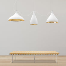 Load image into Gallery viewer, Swell LED String Mixed Pendant Light in Detail.
