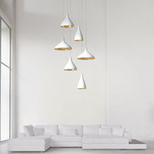 Load image into Gallery viewer, Swell LED String Pendant Light in living room.