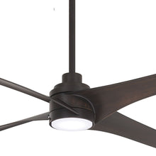 Load image into Gallery viewer, Swept LED Ceiling Fan in Detail.