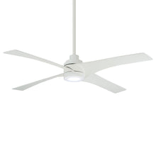Load image into Gallery viewer, Swept LED Ceiling Fan in Flat White.