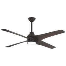 Load image into Gallery viewer, Swept LED Ceiling Fan in Detail.