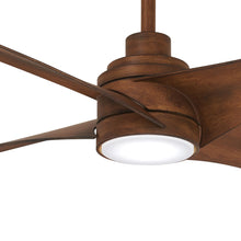 Load image into Gallery viewer, Swept LED Ceiling Fan in Detail.