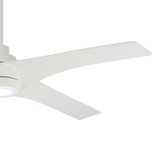 Load image into Gallery viewer, Swept LED Ceiling Fan in Detail.