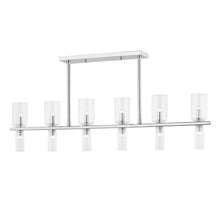 Load image into Gallery viewer, Tabitha Linear Suspension Light in Polished Nickel.