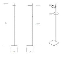 Load image into Gallery viewer, Talia LED Floor Lamp - line drawing.
