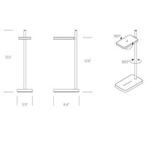 Load image into Gallery viewer, Talia LED Table Lamp - line drawing.
