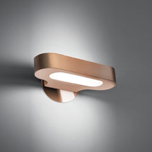 Load image into Gallery viewer, Talo Mini LED Wall Light in Satin Copper (20W/2700K LED).