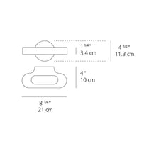Load image into Gallery viewer, Talo Mini LED Wall Light - line drawing.