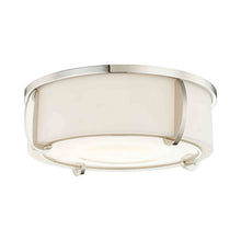 Load image into Gallery viewer, Talon Flush Mount Ceiling Light in 3-Light/Polished Nickel.