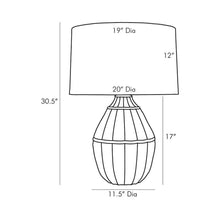Load image into Gallery viewer, Tangier Table Lamp - line drawing.