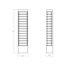 Load image into Gallery viewer, Tawa™ Outdoor LED Wall Light - line drawing.