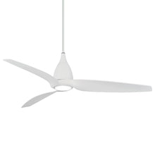 Load image into Gallery viewer, Tear LED Ceiling Fan in Flat White.