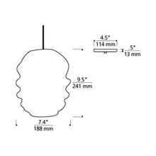 Load image into Gallery viewer, Audra Grande Pendant Light - line drawing.