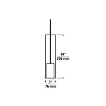 Load image into Gallery viewer, Captra Low Voltage Pendant Light - line drawing.
