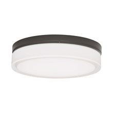 Load image into Gallery viewer, Cirque Outdoor Flush Mount Ceiling Light in Bronze (Large).