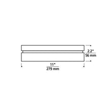 Load image into Gallery viewer, Cirque Outdoor Flush Mount Ceiling Light - line drawing.