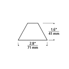 Load image into Gallery viewer, Cone Glass Shield - line drawing.