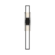 Load image into Gallery viewer, Duelle LED Wall Light in Nightshade Black (Large).