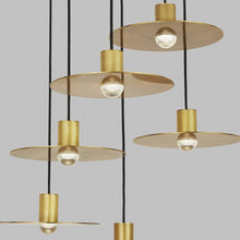 Load image into Gallery viewer, Eaves LED Multi Light Pendant Light in Detail.