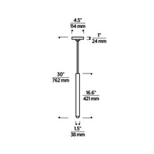 Load image into Gallery viewer, Ebell LED Pendant Light - line drawing.