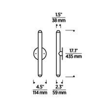Load image into Gallery viewer, Ebell LED Wall Light - line drawing.