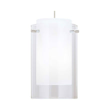 Load image into Gallery viewer, Echo Pendant Light in Clear/Black (Large).