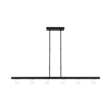 Load image into Gallery viewer, Esfera LED Linear Pendant Light in Nightshade Black.