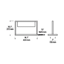 Load image into Gallery viewer, Everett LED Table Lamp - line drawing.
