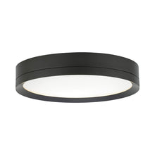 Load image into Gallery viewer, Finch Round LED Flush Mount Ceiling Light in Antique Bronze.