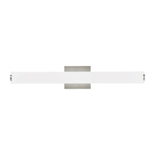 Load image into Gallery viewer, Finn LED Bath Vanity Light in Satin Nickel (Small).