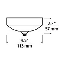 Load image into Gallery viewer, FreeJack LED Surface Canopy - line drawing.