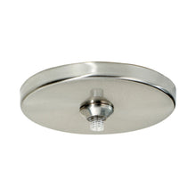 Load image into Gallery viewer, FreeJack Round Flush Mount LED Canopy in Satin Nickel.