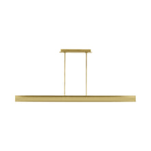 Load image into Gallery viewer, I-Beam LED Linear Suspension Light in Plated Brass (Large).