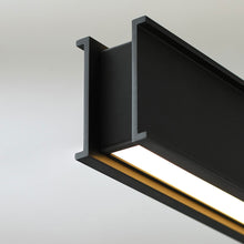 Load image into Gallery viewer, I-Beam LED Linear Suspension Light in Detail.