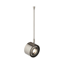 Load image into Gallery viewer, Iso Low Voltage LED MonoRail Head in Satin Nickel.