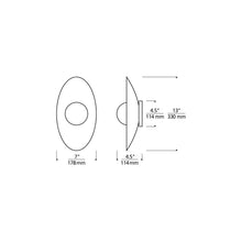 Load image into Gallery viewer, Joni LED Wall Light - line drawing.