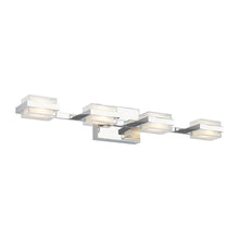 Load image into Gallery viewer, Kamden LED Bath Vanity Light in Chrome (4-Light).
