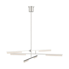 Load image into Gallery viewer, Klee LED Chandelier in Polished Nickel.