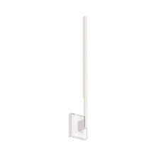 Load image into Gallery viewer, Klee LED Wall Light in Polished Nickel/White Marble (Large).
